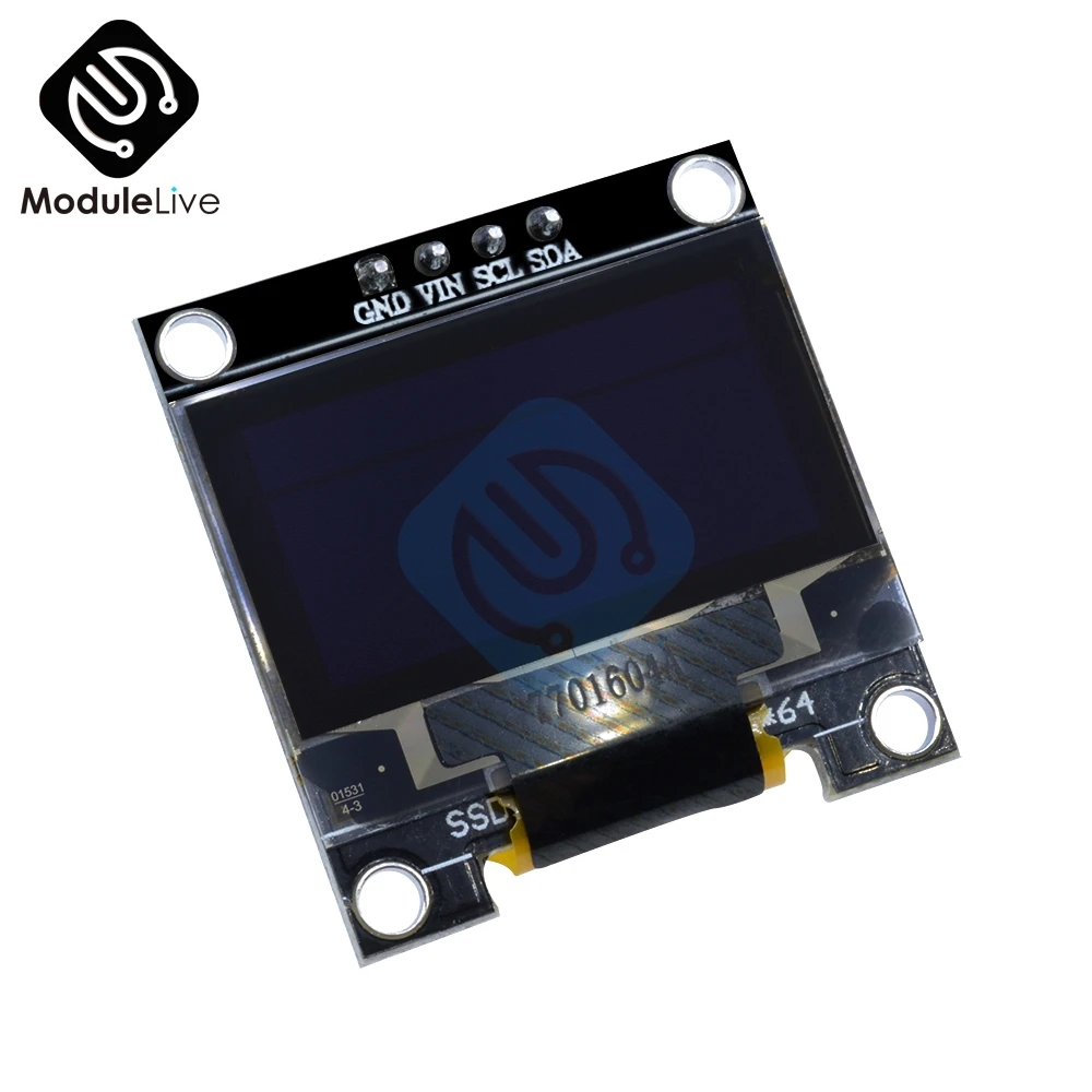 0 96 дюймовый IIC последовательный желтый синий OLED дисплей модуль 128X64 I2C SSD1306 12864
