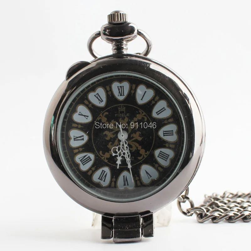 High Quality Retro Mechanical Pocket Watch with Chain Luxury Skeleton Men's Pocket Watch
