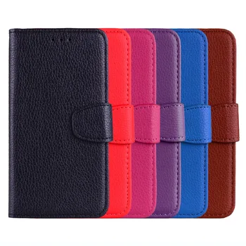 

10pcs/lot free shipping Case for huawei P Smart Soft TPU + PU Leather Lychee Wallet Case for huawei honor 9 Lite Enjoy 7S