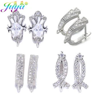 

Juya DIY Earring Jewelry Making Supplie Handicraft Bases Earring Hooks Accessories For Women Fashion Hoop Dangle Earrings Making