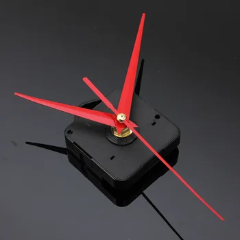 

New Promotion Red Triangle Hands DIY Quartz Black Wall Clock Movement Mechanism Repair Part Wholesale
