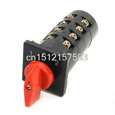 AC380V 10A 3 позиционный 4 полюсный Универсальный вращающийся Кулачковый выключатель