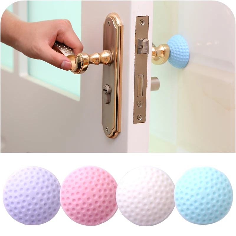 New Rubber Mute Wall Pad Anti collision Crash Pad Doorknob Lock