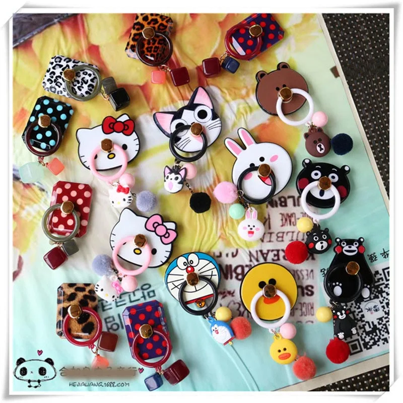 Cute cartoon bear Rabbit Kitty 360 Degree Finger Ring Mobile Phone Smartphone Stand Holder For iPhone Samsung all Smart Phone Cute cartoon bear Rabbit Kitty 360 Degree Finger Ring Mobile Phone Smartphone Stand Holder For iPhone Samsung all Smart Phone