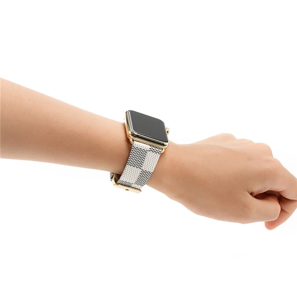 Apple Watch Band 42mm 38mm Fashion Leather iWatch Sport Series 3 Series 2 1 Strap for Women Men Color Rose Gold Metal buckle Apple Watch Band 42mm 38mm Fashion Leather iWatch Sport Series 3 Series 2 1 Strap for Women Men Color Rose Gold Metal buckle