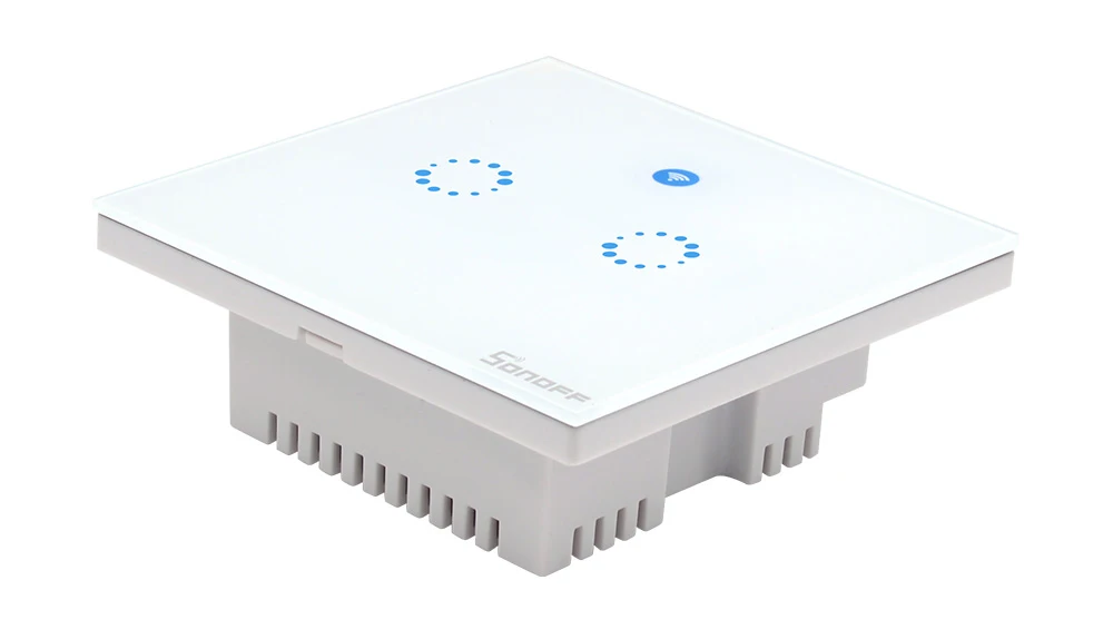 Painel de Toque Interruptor de Luz 86 tipo Reino Sonoff Inteligente Wifi - App Touch Control Wall Light Mudar 1 2 3 Gang Unido Parede Casa t1 rf 9 Renovação da Casa