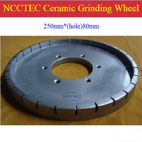 10 дюймов керамика край алмазный шлифовальный диск 10CDG80 | 250 мм Сухой измельчения колесо для поперечной обточки | отверстие: 80 мм