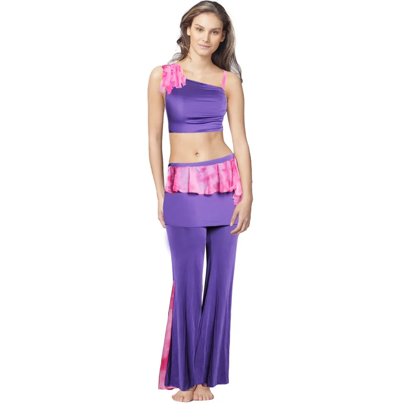 

Sexy Fashion Belly dance Practice wear Bellydance Practice set costume dance clothes clothing top& Pants 7151