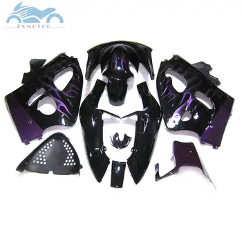 

Upgraded ABS fairings kit for SUZUKI GSXR750 gsxr 750 1996- 2000 SRAD custom fairing kits GSXR600 96-00 purple flames
