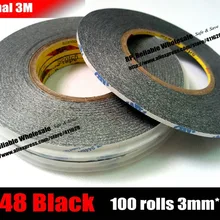 100x 3 мм* 50 м 3 м 9448 черная двухсторонняя клейкая лента подходит для мобильного телефона ЖК-панель с сенсорным экраном стекло дисплей ремонт