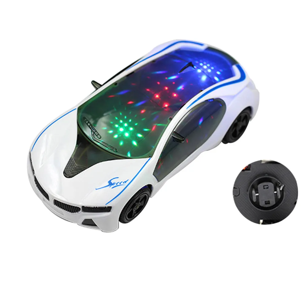 Creative Kids Toys 3D Supercar Style Electric Toy With Wheel Lights&Music Kids Boys Girls Gift Educational Toys For Children@15