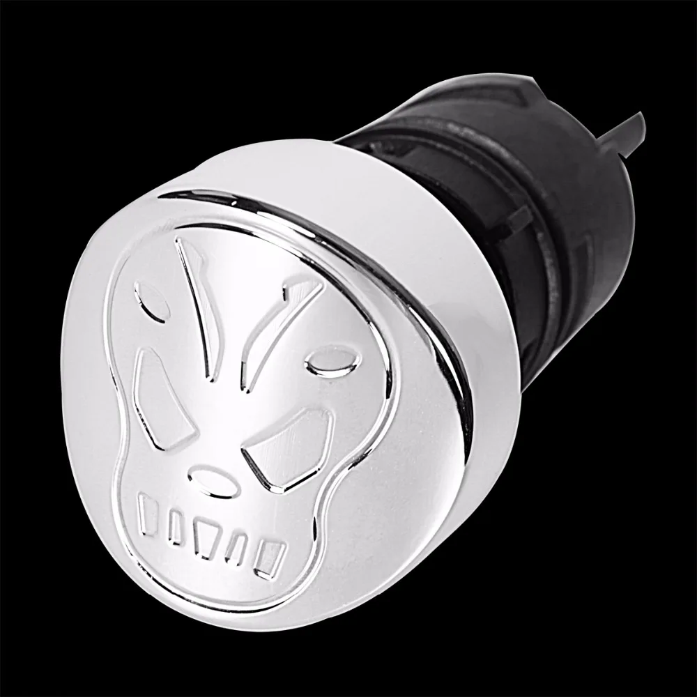 

Chrome Rudyness Skull Billet Oil Dipstick Tank Plug Cap For Harley 04-16 17 Sportster Iron Forty eight Sportster XL 883 1200