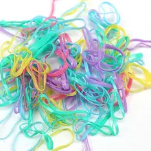Candy Color Kids Elastic Hair Rope Ponytail band ties girls hair accessories