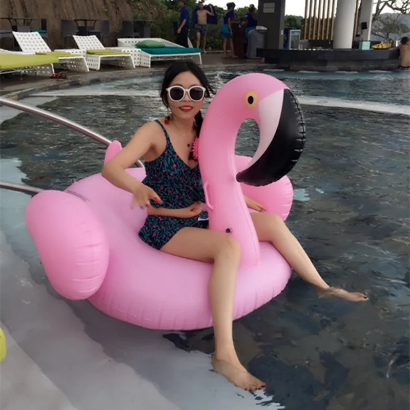 Розовый надувной фламинго гигантский Лебедь езда на бассейне игрушка поплавок плавательный круг праздник Пляж остров водные развлечения вечерние игрушки