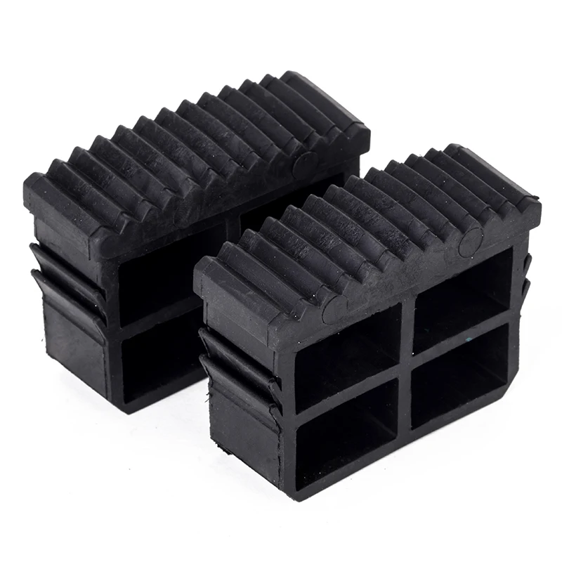 2pcs/set Black Rubber Replacement Step Ladder Feet Non Slip Ladder Plug Foot Pad For Ladder Accessories