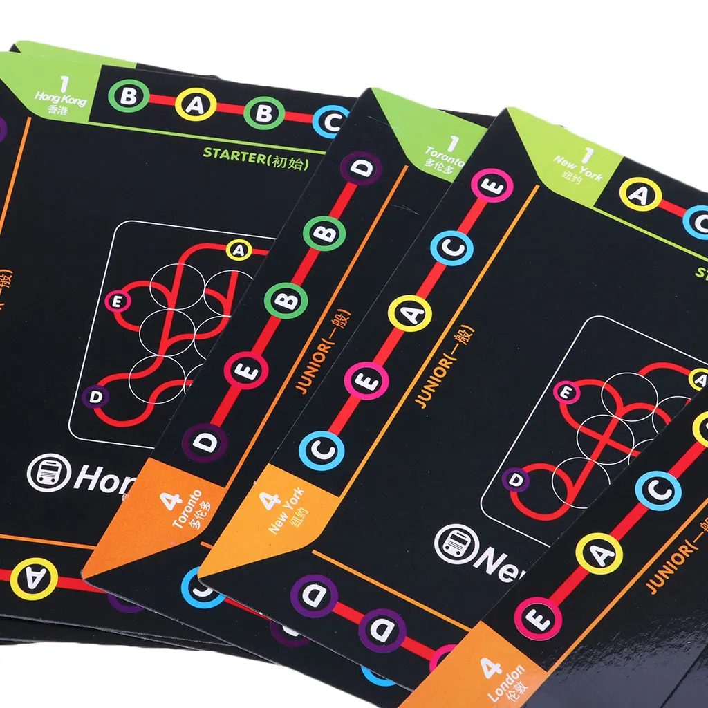 64 Levels 3D Subway Labyrinth Puzzles Game Brain Teaser for Kids Logic Thinking Training Toy