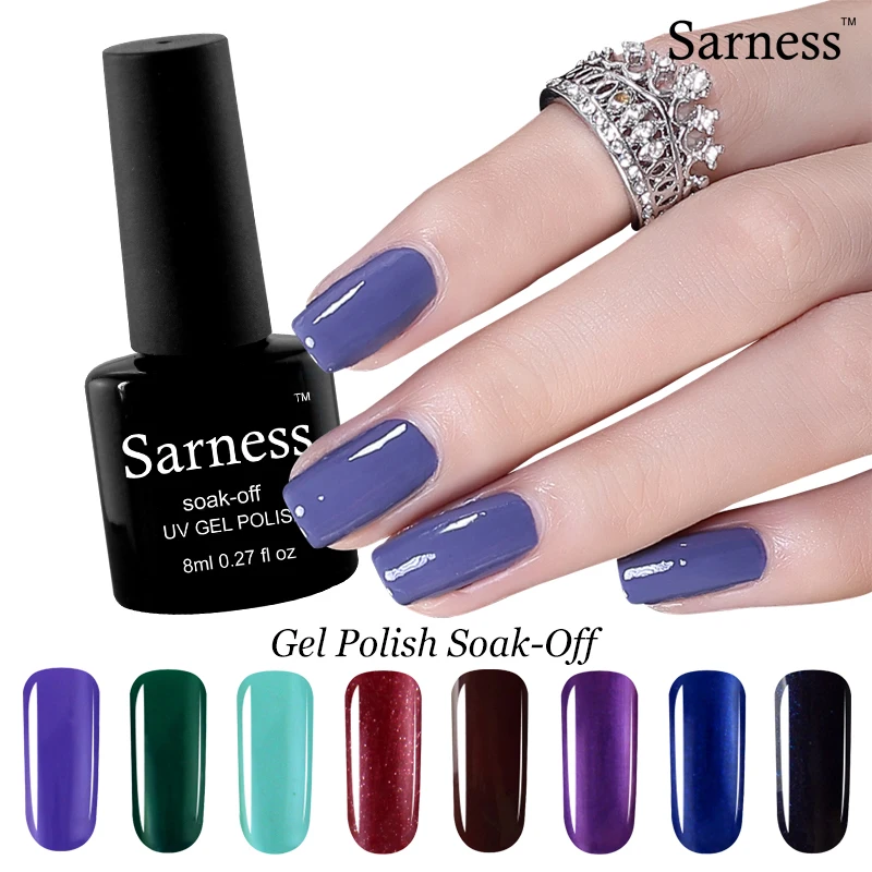 

Sarness Pure 29 Colors UV Gel Nail Polish Soak-off UV LED Nail Art Colorful Semi Permanent Lucky Gel Varnishes Primer for Nails