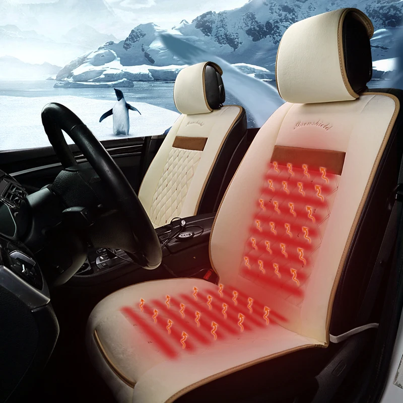 

Heat car seat cover cushion pad accessories for nissan micra murano z51 navara d40 note pathfinder patrol y61 y62