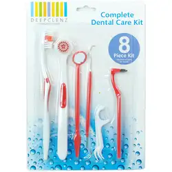 8 шт. зубная щетка комплект нить пятно стики для чистки языка зубы Denti чистой