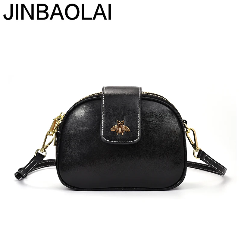 

Ladies Female Cross Body Shoulder Crossbody Messenger Genuine Leather Bag For Women Handbag Small Black Vintage Sholder Hot Sale