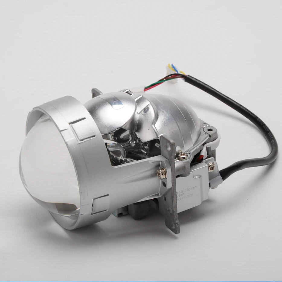 AES A4 Bi LED Projector Lens Kit Silver 6000k 2pcs LED H4 H7 Headlight