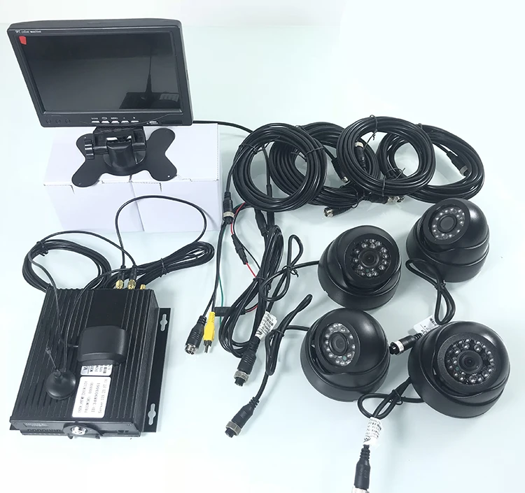 Fábrica de Veículos Kit de Monitoramento de Monitoramento de Gravação Cartão Panorâmica Ciclo 3g Gps Ônibus Semi-reboque - Táxi Comerciais sd 4-canal 13 High Quality Automóveis e motos