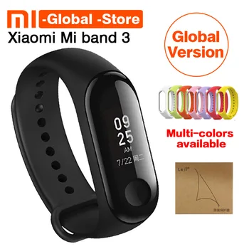 

Global Version Xiaomi Miband 3 Bracelet Fitness Tracker Heart Rate Monitor 0.78'' OLED Touchpad Bluetooth 4.2 For Android IOS