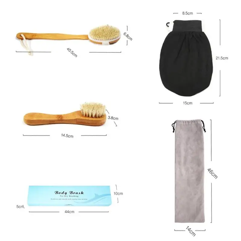 7 шт./компл. с длинной ручкой щетинки мочалки для очистки лица слоеный инструмент для ухода за кожей