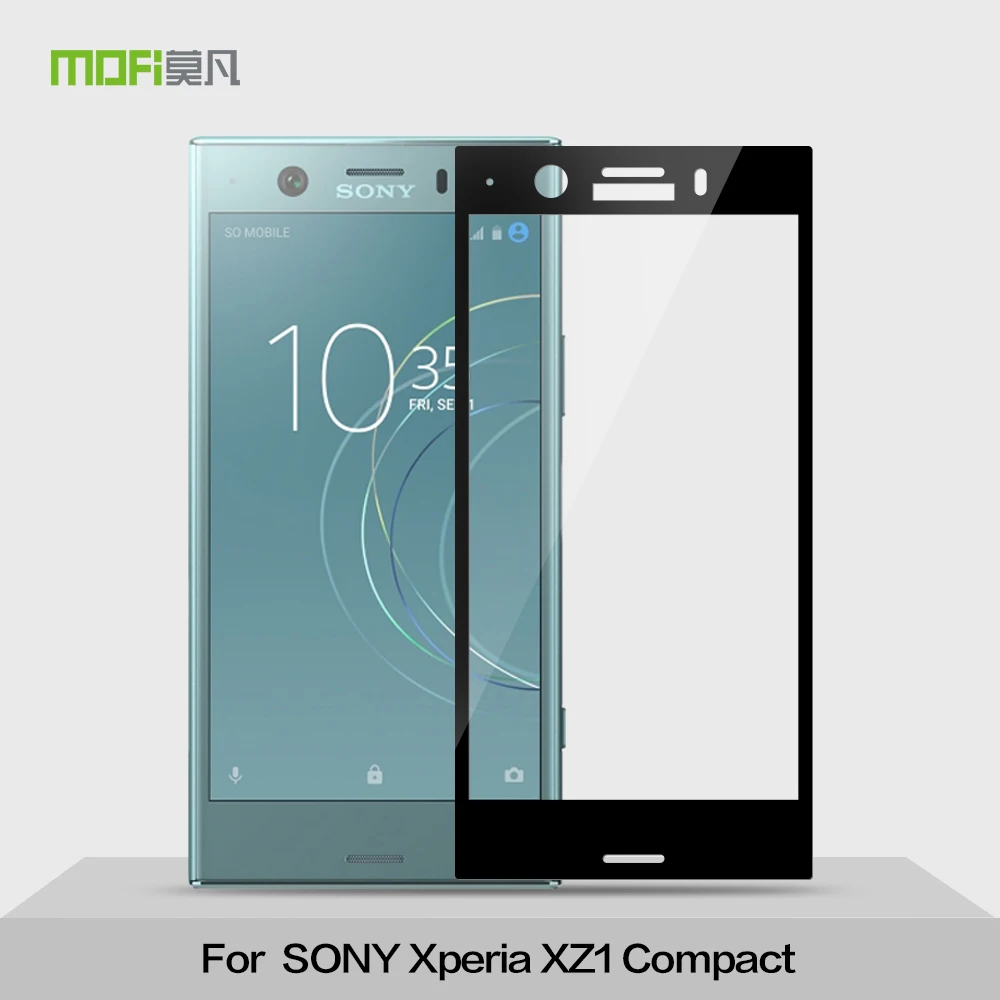Для sony Xperia XZ1 стекло закаленное MOFI полное покрытие защитная пленка протектор экрана для sony Xperia XZ1 Compact закаленное стекло