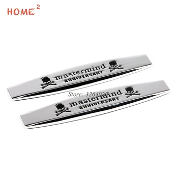 

Universal Car Side Stickers for Mastermind Logo Metal Modification Badge Emblem Decals for Ferrari Mitsubishi BMW Audi Opel LADA