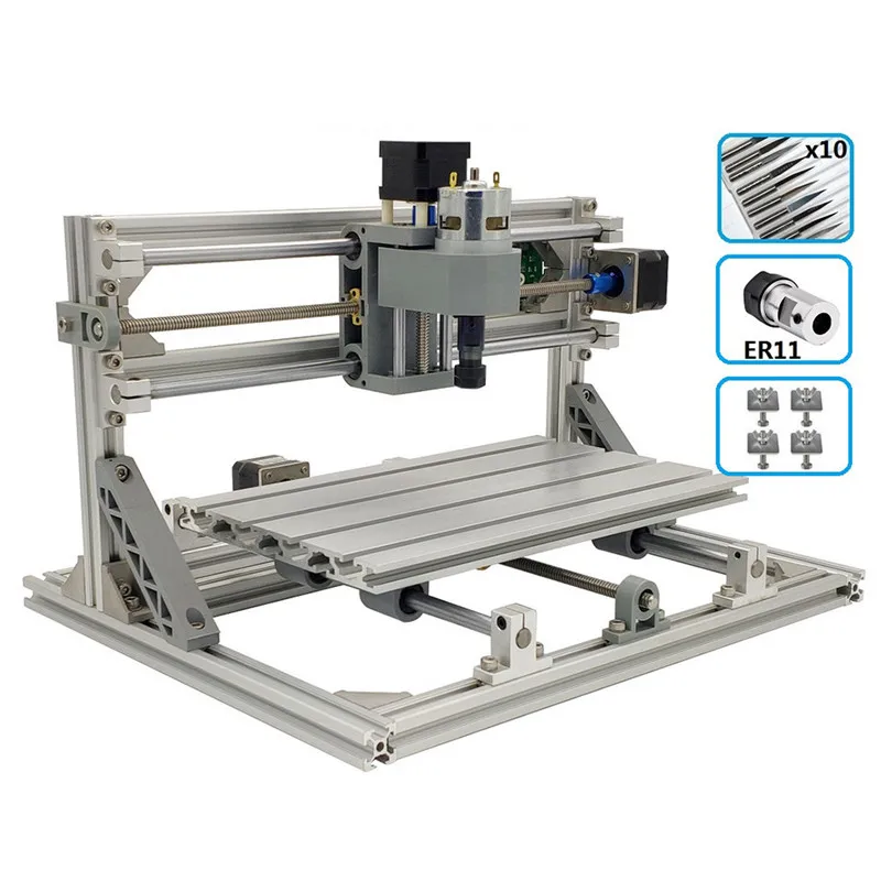 CNC 3018 Pro GRBL Diy Мини станок с ЧПУ 3 оси pcb фрезерный станок, деревообрабатывающий станок лазерная гравировка cnc 3018 может работать в автономном режиме