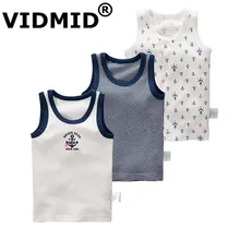 VIDMID/футболка без рукавов для мальчиков летняя детская верхняя одежда, жилеты для мальчика, одежда Детские майки для мальчиков, хлопковая красочная безрукавка, футболка s 4003