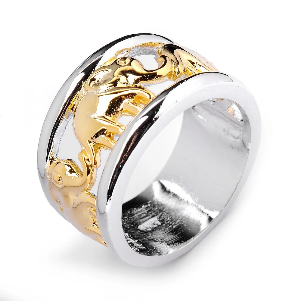 Sz5/6/7/8/9/10/11/12 2015 Top Fashion Jewellery Elephant Rings Man 10KT