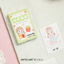 Цветы 28шт \ LOMO карточка ручная работа Милая креативная забавная поздравительная открытка пустая открытка для сообщений мини-открытка набор канцелярских принадлежностей для студентов