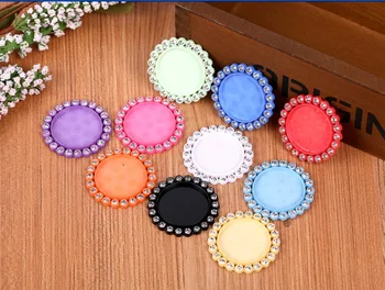 

Free shipping 10pcs 11colors inner 25MM flat back resin cameo frame mixed