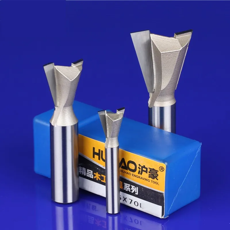 Buy Dovetail groove milling cutter with woodworking cutter trimming machine