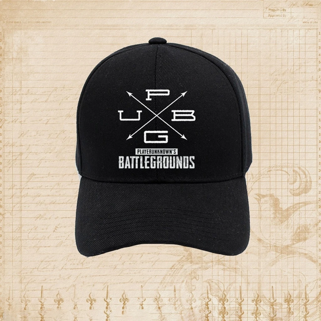 

Hot Fashion 3D Shooter Game Playerunknown's Battlegrounds PUBG Cross Print Hat Cap