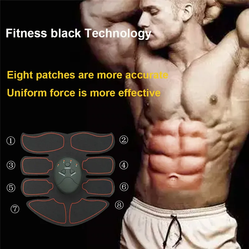 Унисекс умный EMS стимулятор мышц ABS брюшной мышцы тела фитнес формирование массаж патч похудение тренажер