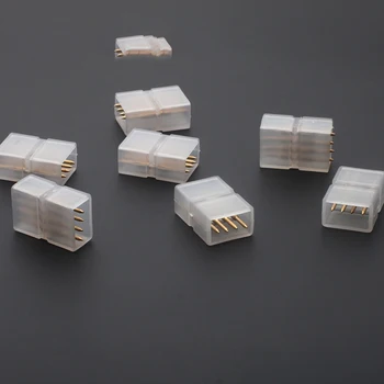 

500pcs 4Pins LED5050 Light RGB Intermediate Joint Connector Flat 4-wire Accessories