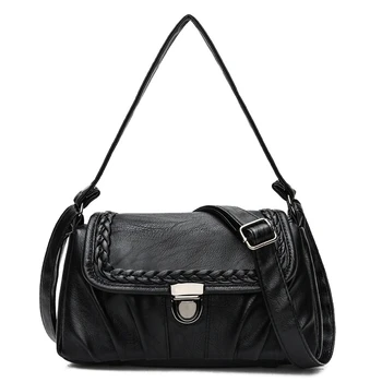 

Amberler Famous Designer PU Leather Women Shoulder Bag High Quality Female Messenger Bags Fashion Casual Women Crossbody Handbag