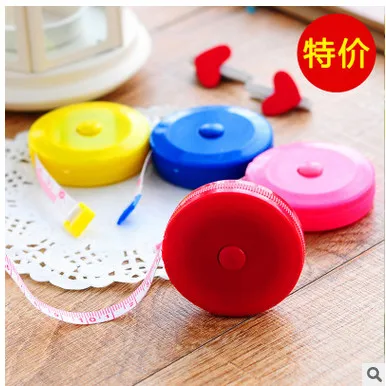 

Telescopic tape Plastic tape measure 1.5 meters soft tape measure Lovely mini round tape 22 g