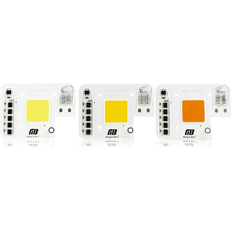 Умный IC светодиодный COB чип анти перенапряжения 50 Вт 30 AC220V теплый белый холодный