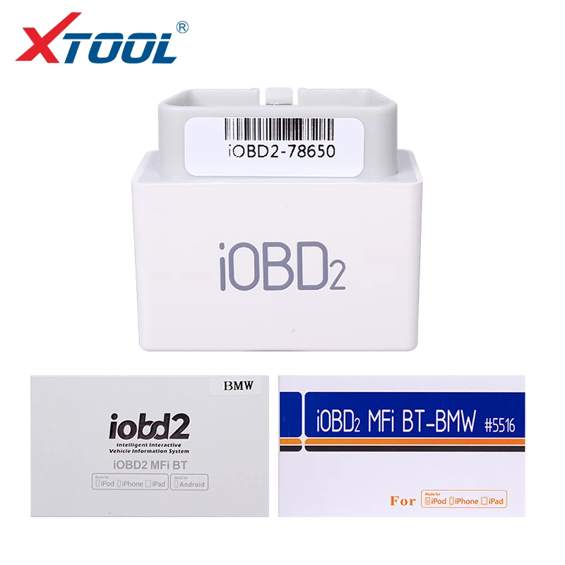 2017 первоначально Xtool iOBD2 Bluetooth адаптер для BMW Andriod IOS OBDII/EOBDII BT код читателя по Bluetooth Бесплатная доставка