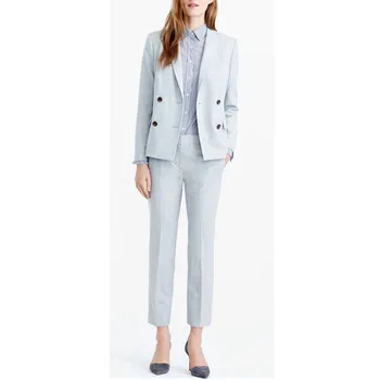 

Elegant casual women's suit two-piece suit (jacket + pants) women's business formal professional wear support customization