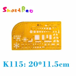 Modèle de dessin K115 pour stylo 0.5, modèle de conception de décoration, disposition du bâtiment, expédition économique AliExpress 