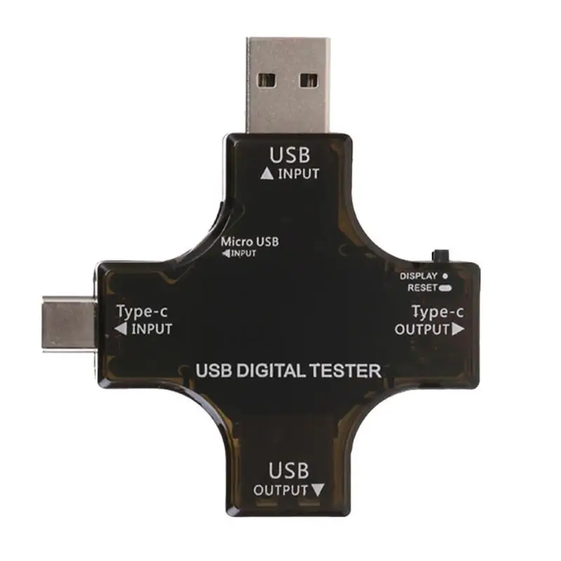 ALLOYSEED тип-c PD USB Тестер DC Цифровой вольтметр Амперметр Вольтметр