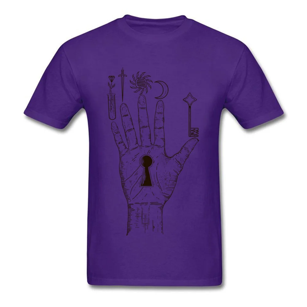 100% Cotton Boy Short Sleeve Alchemy palm Tshirts Fitness Tight Tees Newest comfortable O Neck Tee-Shirts Free Shipping Alchemy palm purple