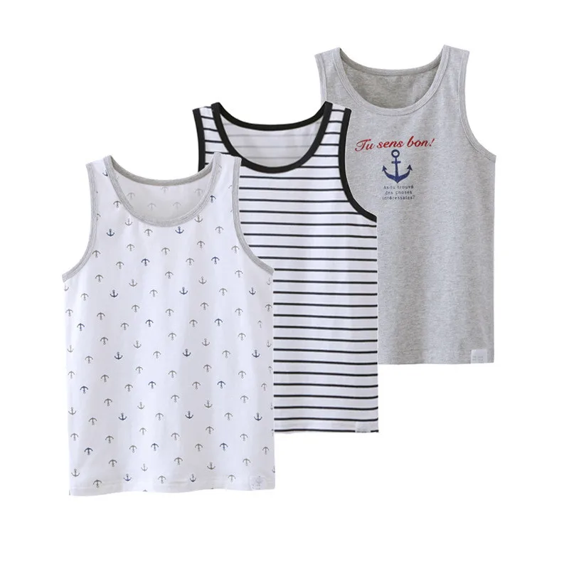 VIDMID Girls boys tanks tops girls cotton Camisoles vests girl boy candy color undershirt kids underwear Tanks Camisoles 7010 15
