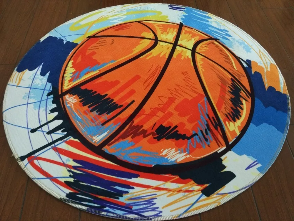 Basketball Round Carpet Living Room Parlor Children Kids Bedroom Chair Rugs Toilet Bathroom Mat Boy Decorations Carpet tapetes Basketball Round Carpet Living Room Parlor Children Kids Bedroom Chair Rugs Toilet Bathroom Mat Boy Decorations Carpet tapetes
