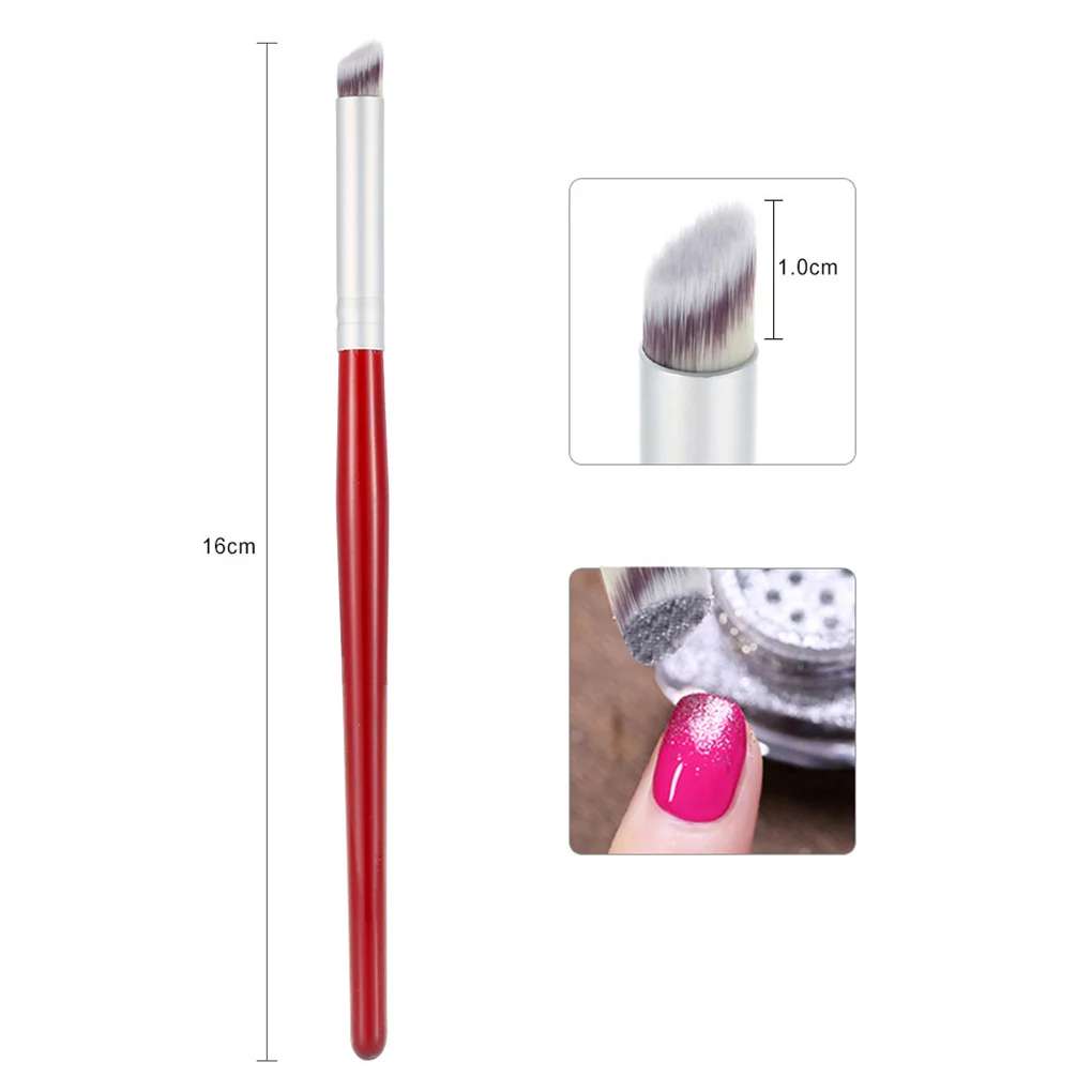 

2019 Big Sale Work Well Nails Art soft Tools Wood Nail Art Pens with Inclined Head Brush Nails Paint Red and white Tools